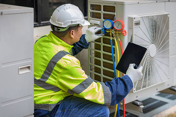 Professional Air Duct Cleaning technician working in Southeastern, PA